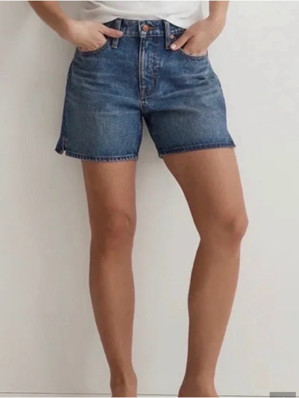 Madewell The Perfect Mid Length Jean short